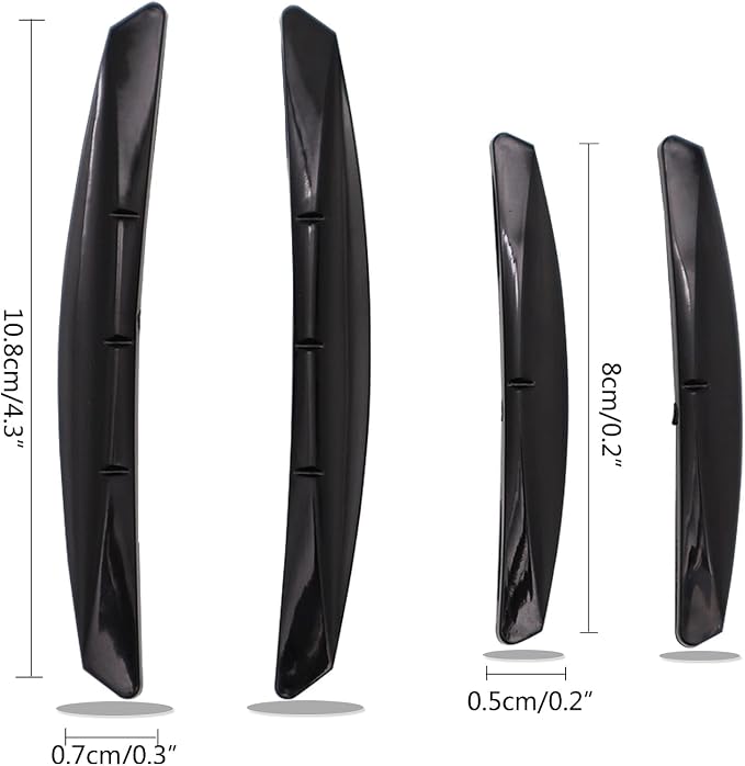 AUTOXBERT 4Pcs Car Door Edge Guards Moulding Trim Edge Anti-Collision Strip Scratch Guard Car Door Protector for Most Cars (Black)