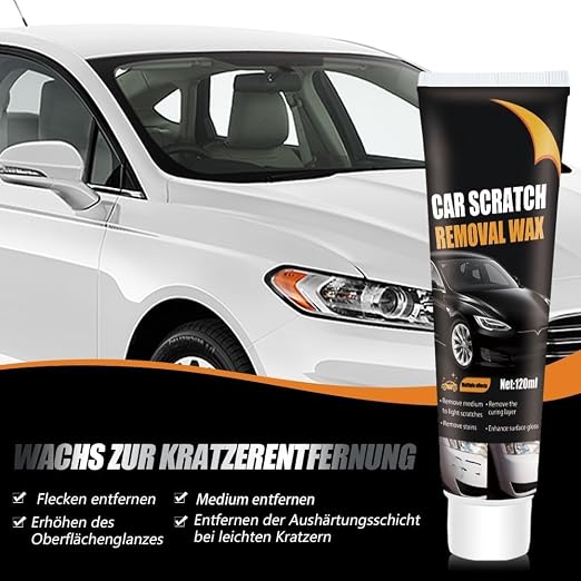 2026 New Scratch Remover for Vehicles, Upgrade Car Scratch Repair Paste Car Scratch Remover Kit, Car Scratch Remover Kit with Wipe Sponge for Car Vehicles Deep Scratches
