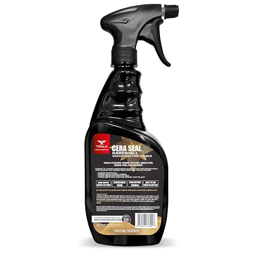 TRIAX Nano Ceramic Paint Sealer & Protector - Hardshell Cera Seal Nano and Protector - Deep Reflective Shine - 100% Hydrophobic - UV Shield - Scratch Resistant (Pack of 2-23 Ounce)