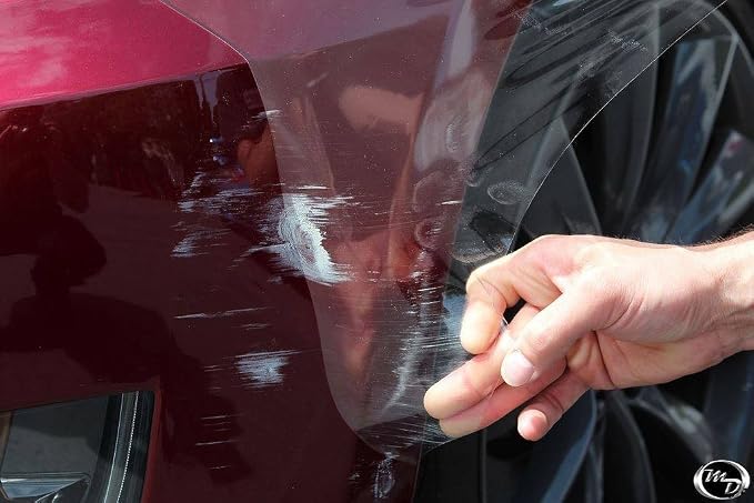 VViViD Clear Paint Protection Bulk Vinyl Wrap Film Including 3M Squeegee and Black Felt Applicator (24 Inch x 54 Inch)