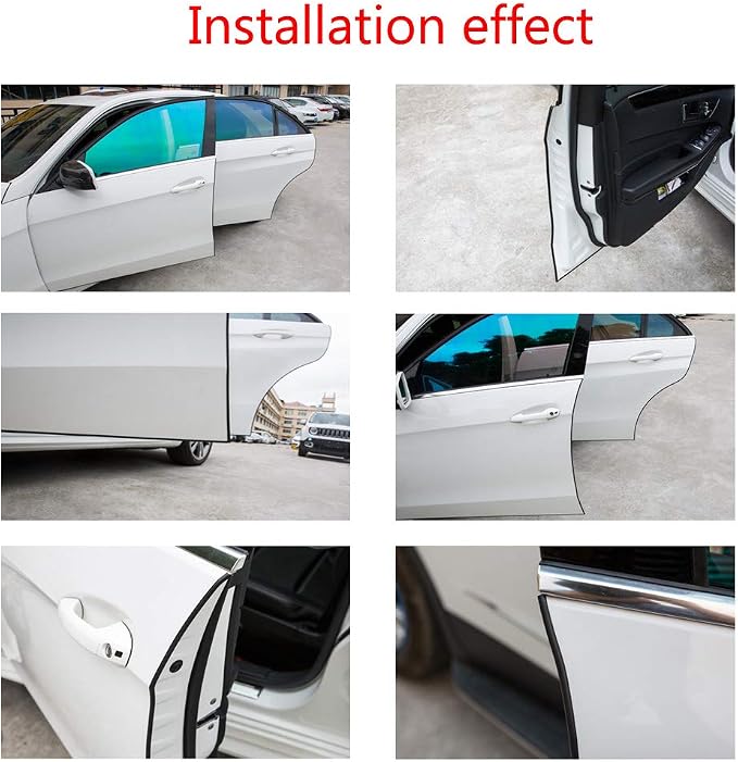 ESUPPORT 16ft 5M U Shape Car Door Moulding Rubber Scratch Protector Strip Edge Guard Trim Seal Transparent | 16ft 5M U Shape Auto Rubber Protect Stripping Anti-Scratch Anti-Collision Guards Transparent