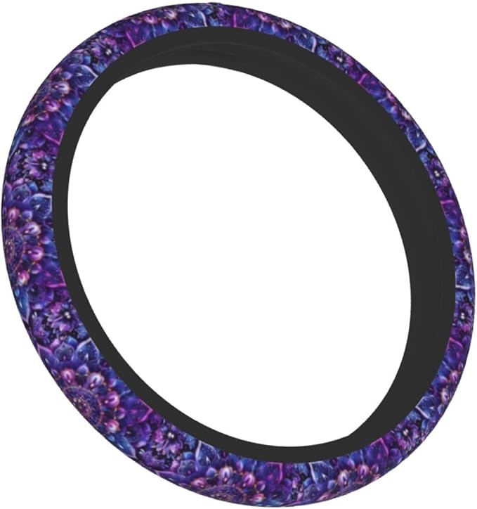 Mandala Steering Wheel Cover for Women Men Girls, Universal 15 Inch Anti Slip Steering Wheel Protector Car Accessories Interior for Auto Truck SUV