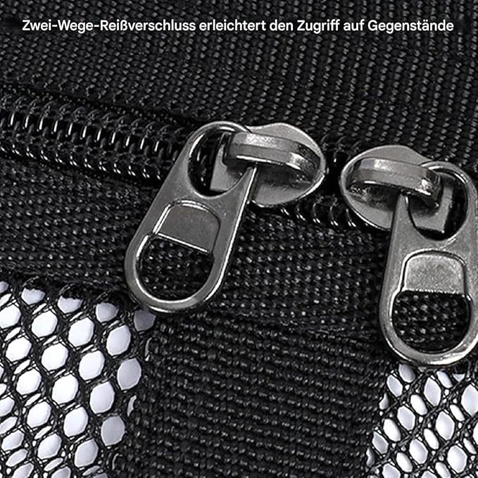 1 Pack Car Ceiling Cargo Net Fit for Ford Escape 2020-2023 2024 Roof Storage Organizer Heavy Duty Overhead Mesh Bag Polyester Double-Layer Zipper Design