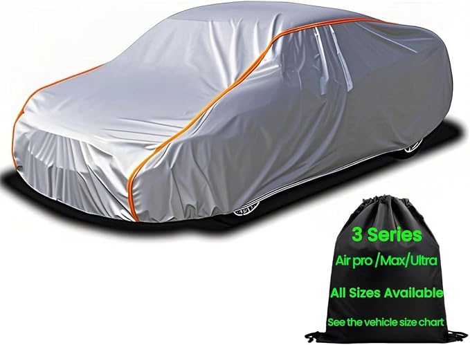 Waterproof Sport Car Cover Small Outdoor Car Cover for Automobiles All Weather Waterproof for All Weather Inner Soft Sport Car 163" to 178"