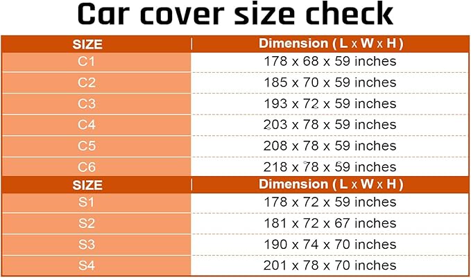 Compact SUV Covers for Waterproof Protection with Silver Stripe Design,SUV Car Covers for Automobiles Universal Fit Audi Q3 Q4, BMW X1, Subaru Crosstrek, Jeep Compass, Kia Sportage, Ford Escape
