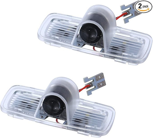 Non-Fading Car Door LED Logo Projector Welcome Lamp Door Light Puddle Lights Kit Compatible with Accessories Accord 2003-2022 (White Classic, Old Accord/Crosstour/Pilot/Passport)