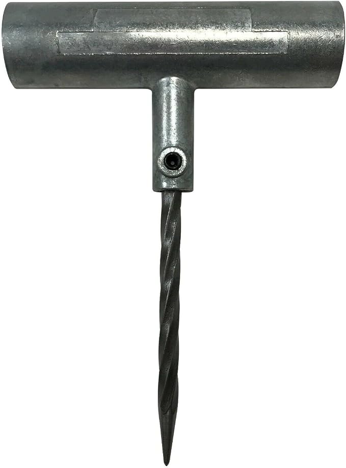 Die-Cast T-Handle Tire Plug Repair Set - Steel Replaceable Split Eye Needle & Probe