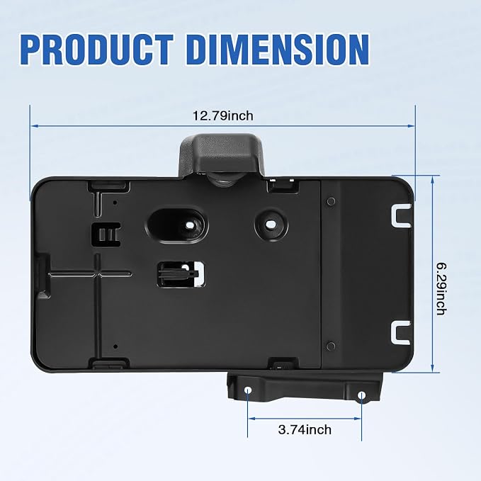 Nilight Rear License Plate Holder with Light for 2007-2018 Jeep Wrangler JK JKU Sahara Rubicon X Sport & Unlimited,Plastic License Plate Mounting Black