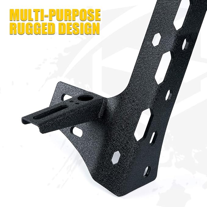 Xprite Windshield Mounting Brackets for 50 Inch LED Light Bar & Pod Lights, Light Bar Mounts Compatible with 2007-2018 Jeep Wrangler JK, 2PCS