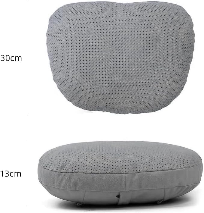 2 Pcs Car Headrest Neck Pillow for Driving,Universal Premium Suede Leather Soft and Comfortable Headrest,Three Gears of Height Adjustment Car Seat Headrest Pillow Car Interior Accessories