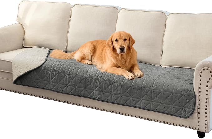 Ameritex Sofa Cover Waterproof for Seats Couch Cover for Dogs Pet Couch Cover Velvet for Chair Loveseat Sofa Machine Washable
