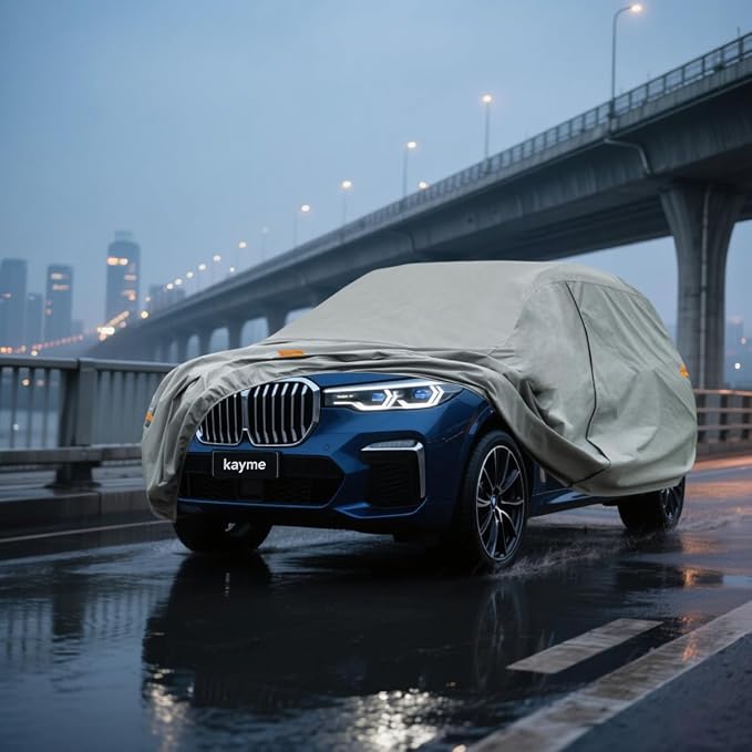 Kayme Heavy Duty SUV Car Cover Custom Fit BMW X7 XM Waterproof All Weather for Automobiles, Full Exterior Covers Sun Rain UV Protection.（Deliver About 3-10 Days）