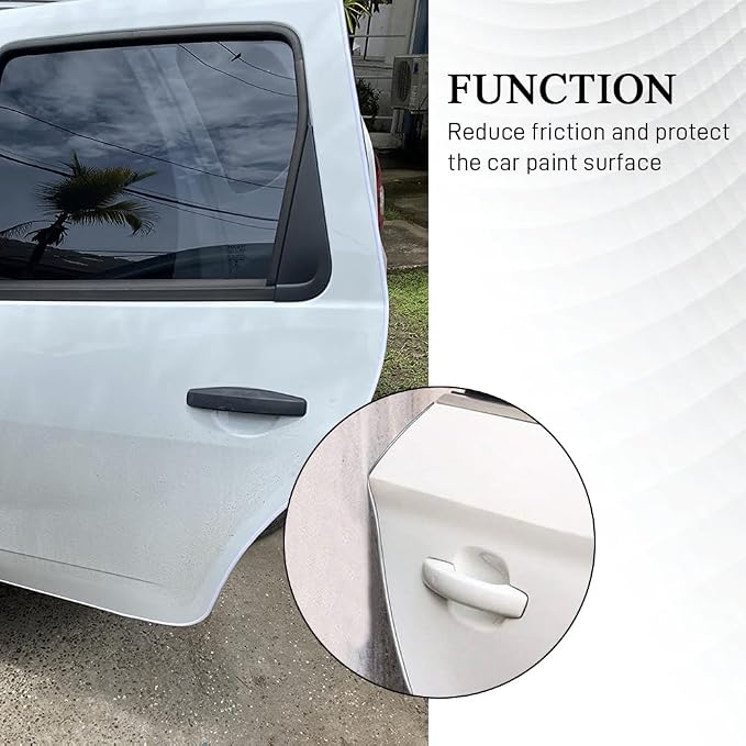 16.4Ft Car Door Edge Guards, Car Door Protector, Anti-Collision Automotive Entry Trim Molding Guard, No Glue Auto Exterior Edge Trim Protective Strip for Most Vehicles (White, 5M)