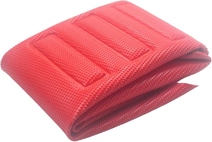 Motorcycle Universal Seat Cover non-slip thick 3D particles suitable Rubber Striped Grip Gripper Soft For CRF WR WRF RMZ YZF SXF EXC EXC XC SX CR KLX 250 Dirt Pit Bike Motocross (Orange) (Red)