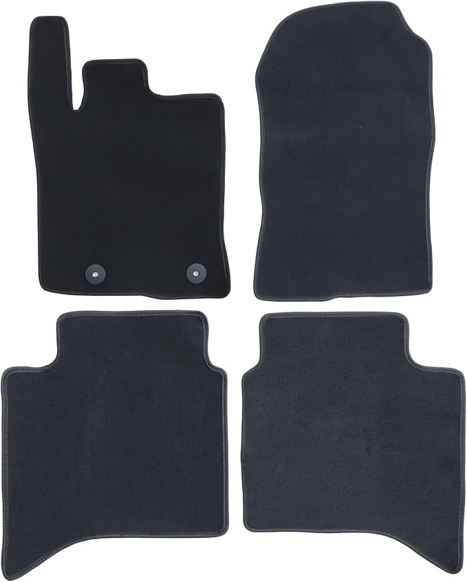 GXARTS Car Waterproof Floor Mats Carpet Full Set Compatible with Ford Ranger 2024 2025 | All-Weather Protect, Black Velour Automobile Floor Liner Accessories