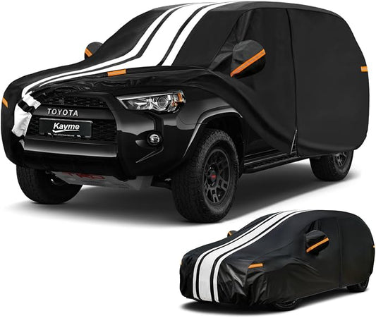 Kayme Toyota 4Runner Car Cover Waterproof All Weather for Automobiles, Custom Fit for 4Runner (1996-2026), Gift with Tape/Towel, Outdoor Full Exterior Cover Rain Snow Sun UV Protection.