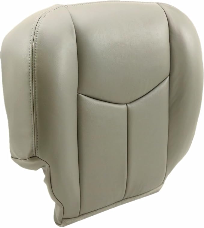 NLQR Gray #922 Driver & Passenger Bottom+Top Lean+Armrest Replacement Microfiber Leather Seat Covers Custom Fit for Chevy Silverado 1500 2500HD Tahoe Suburban Avalanche GMC Sierra Yukon XL 2003-2006