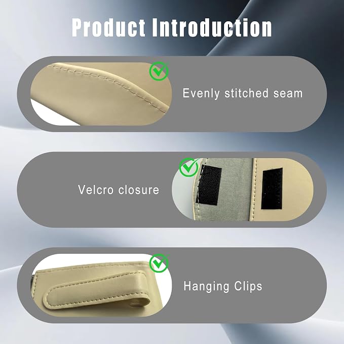 Car Visor Tissue Holder, Sun Visor Napkin Holder for Car, Easy Installation, Universal Accessories Vehicle Interior Tissue Box Suitable for SUVs, Trucks (Beige)