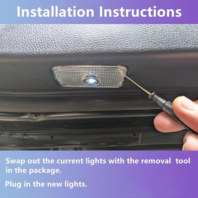 No Fade Car Door Lights Logo, Led Puddle Lights Car Accessories Compatible with Forester Outback Ascent Legacy XV-2PCS