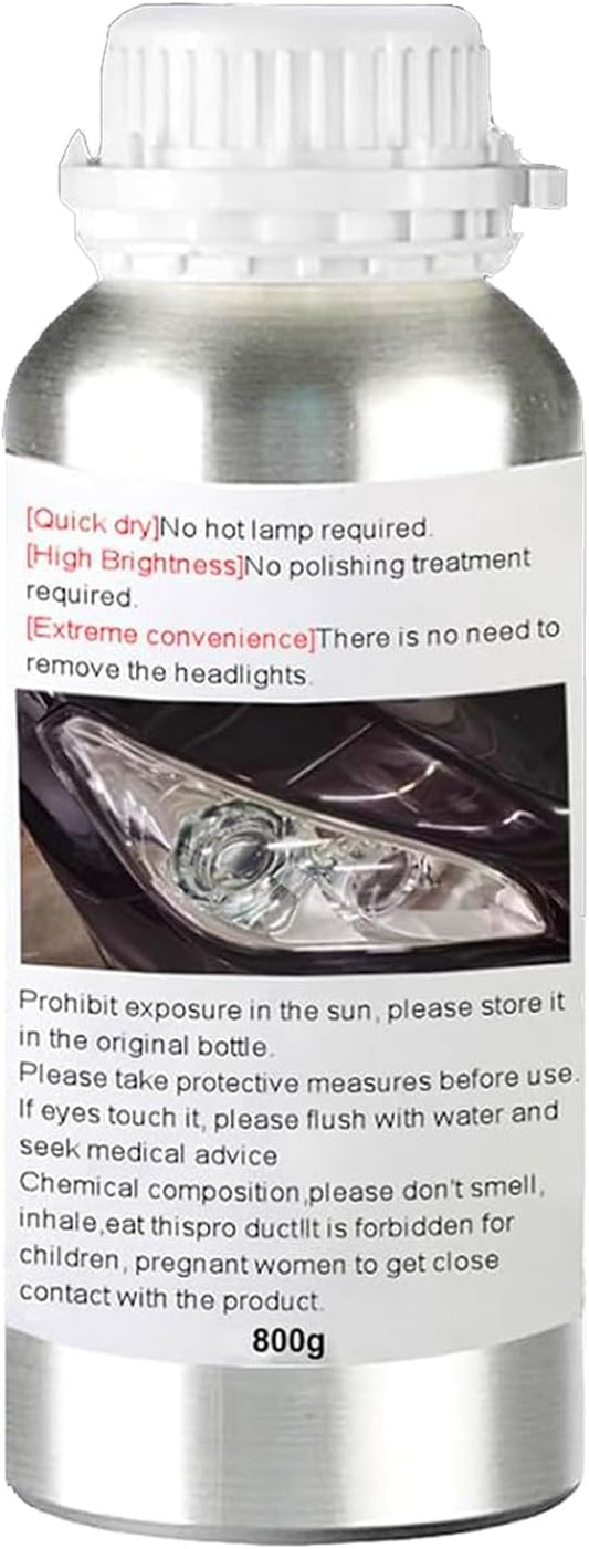 800g Headlight Restoration Refill Liquid, Car Headlight Lens Polish Repair Liquid, Headlight Polish Cleaner for Repair Yellowing, Scratches, Oxidation,Blurring