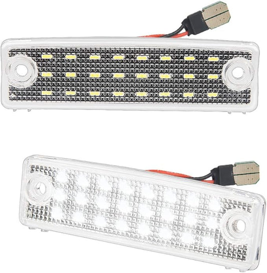 LED License Plate Light Lamp Assembly Compatible with 1996-2024 4Runner 2008-2022 Sequoia 6000K White, Pack of 2