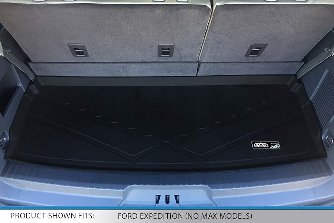 SMARTLINER Cargo Trunk Liner Floor Mat Behind 3rd Row Compatible with 2018-2025 Ford Expedition