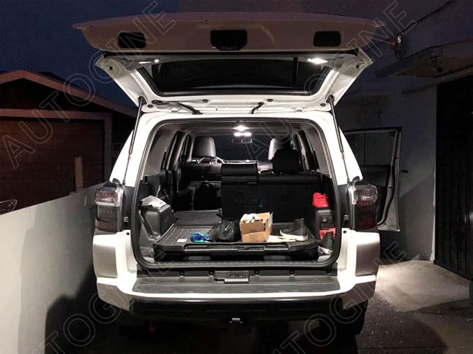 AUTOGINE 16 Piece White Interior LED Lights Kit for Toyota 4Runner 2010 2011 2012 2013 2014 2015 2016 2017 2018 2019 2020 2021 2022 Super Bright 6000K Interior LED Light Bulbs Package + Install Tool