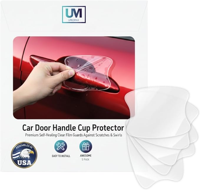 Car Door Handle Cup Protector, 5-Pack Clear Self-Healing Film