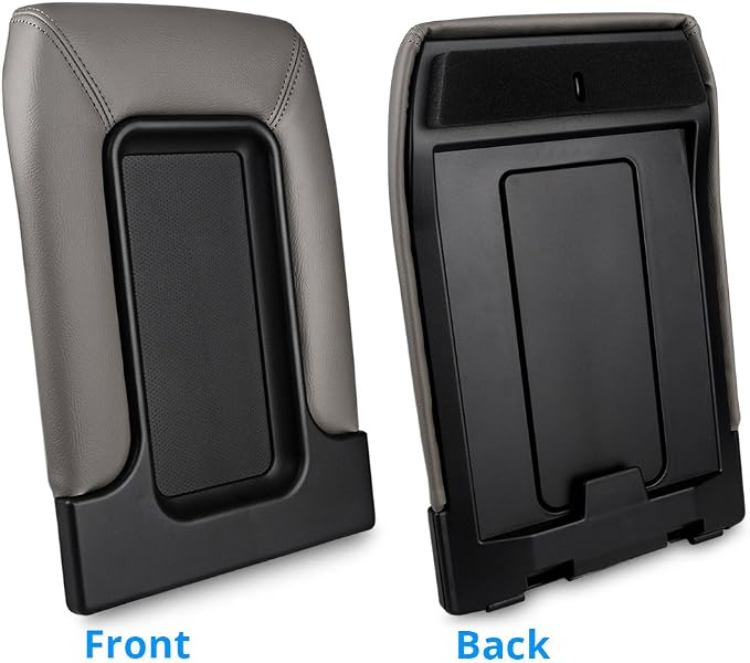 Center Console Lid Armrest Kit Compatible with Cadillac Chevrolet GMC | Compatible with Pickup Truck Suburban Tahoe Silverado Sierra Yukon XL-Replaces 19127365 Light Gray