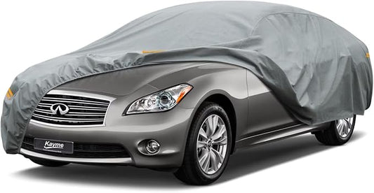 Kayme Heavy Duty Car Cover Custom Fit Infiniti M35 M37 Q70 Waterproof All Weather for Automobiles, Full Exterior Covers Sun Rain UV Protection.（Deliver About 3-10 Days）