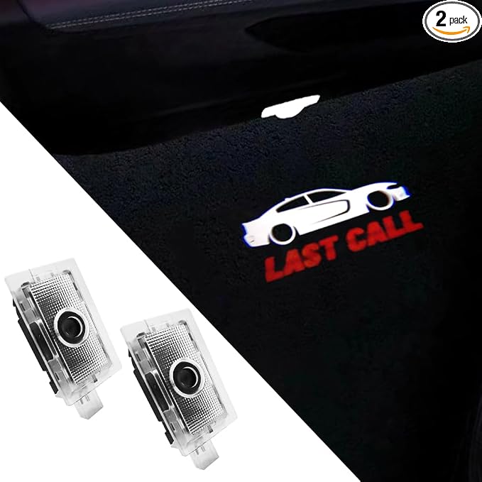 2PCS Door Lights Logo Car Accessories Led Compatible for Charger 2006-Present Projector Ghost Shadow Puddle Courtesy Step Lights (Last Call car)