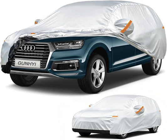 GUNHYI Car Cover Custom Fit Audi Q7 (2005-2026) Waterproof for Automobiles, Oxford Sun Rain Dust Snow Protection (Ships from US Warehouse, Delivery 3-8 Days)