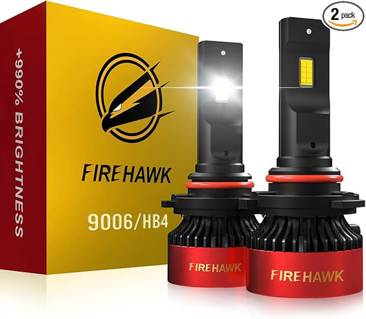 Firehawk 9006 HB4 Fog Lights 70000LM 990% Brighter ATV UTV Offroad 2 Pack