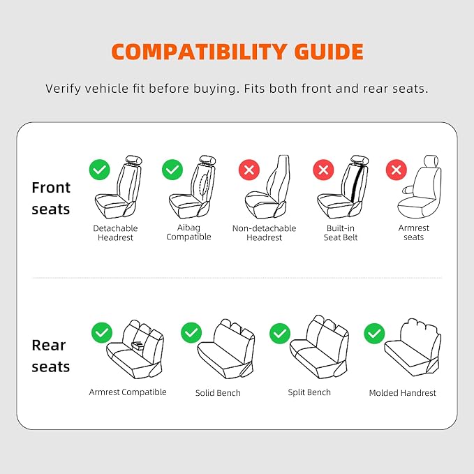 5-Seater Waterproof and Breathable Nappa Leather Car Seat Covers Full Set, Fit for Front and Rear Seats of Cars, Compatible with Airbags, Car Seat Protector Covers for Most Cars - Wine red