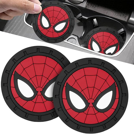 Cup Holder Insert Coaster for Marvel Spiderman Fans,Anti Slip Car Cup Coaster Interior Accessories