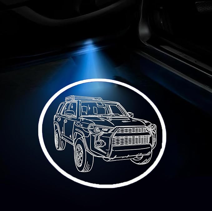 2PCS Car Door Light Projector Wireless Ghost Shadow Lamp fit for Toyota 4runner