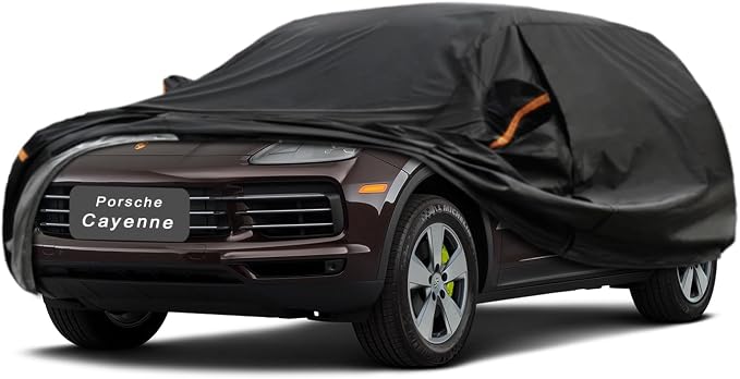 GUNHYI 7 Layer SUV Car Cover Custom Fit Porsche Cayenne (2002-2025) Waterproof All Weather, Heavy Duty Outdoor Snow Sun Rain Uv Protection (Ships from US Warehouse, Delivery 3-8 Days)