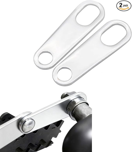 ANKIA 2PCS Motorcycle Indicator Turn Signal Light Lamp Relocater Holder Shock Brackets for Harley Motorbike Bobber Old School Cafe Racer (Silver)