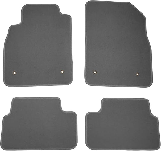 Fit 2008-2015 Chevrolet Cruze Floor Mat Nylon Gray | IKON MOTORSPORTS, Fit 2016 Cruze Limited, Factory Fitment Front & Rear Car Floor Mats Liner Carpets Replacement 4PCS