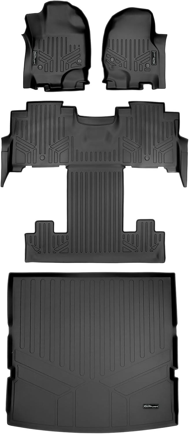 MAXLINER Floor Mats Cargo Liner Behind 2nd Row Set Compatible with 2018-2025 Ford Expedition