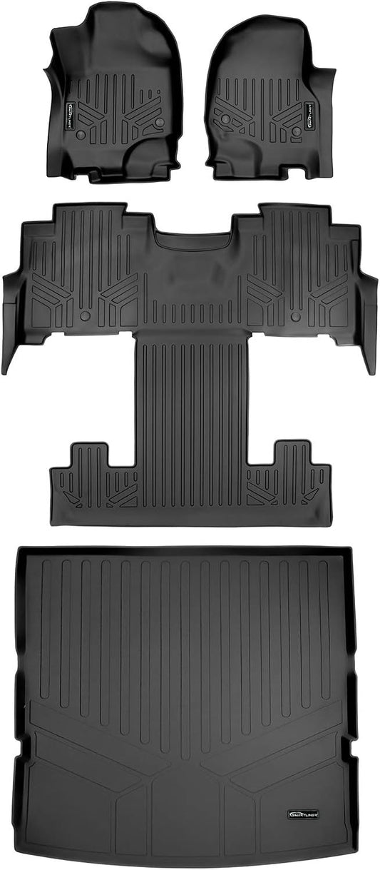 MAXLINER Floor Mats Cargo Liner Behind 2nd Row Set Compatible with 2018-2025 Ford Expedition