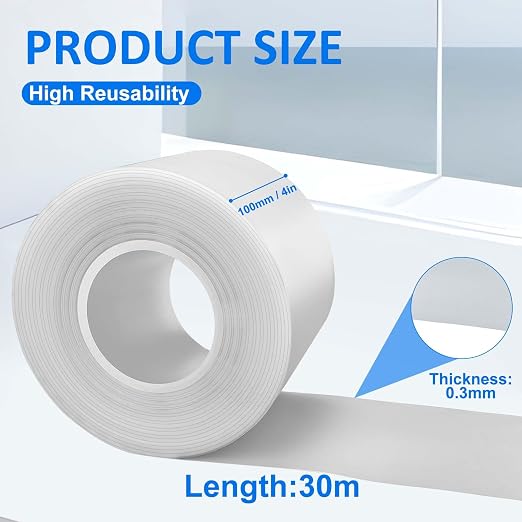 Ecliptica Press Brake Urethane Die Protection Film for Mark-Free Bending Solution, Durable Protective Coating for Defense Against Scratches, and Rust from Metal-on-Metal Contact (4" X .012" X 100')