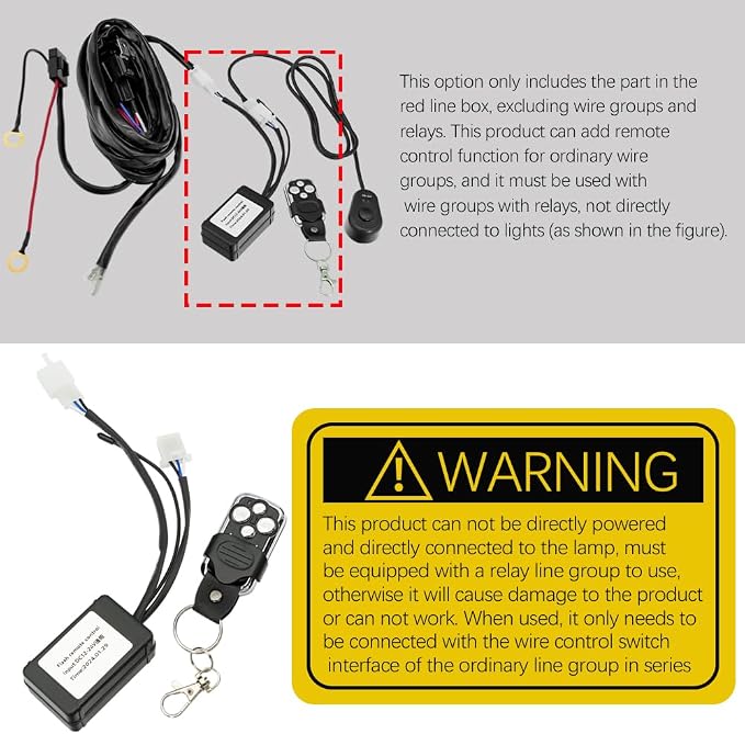 LED Off-Road Driving Lights Bar Remote Control Switch On/Off Strobe Flash for LED Off-Road Driving Lights Bar Wiring Harness