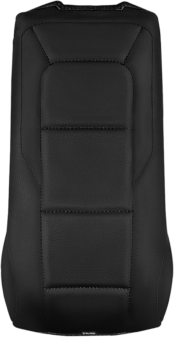 Muslogy Center Console Armrest Cover Fit for GMC Terrain 2025 2026 Accessories, Comfort Armrest Pad Console Lid Cushion Vegan Leather Regular Thick