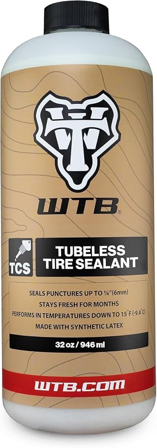 WTB Tubeless Bike Tire Sealant (4 oz to 1 Gallon) - Quick Seal for Punctures up to 6mm - All Conditions