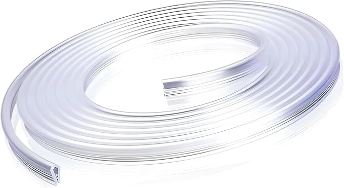 Automotive Door Entry Guard, 16.4Ft No Glue Transparent Car Door Edge Protector Strip, Anti-Miso Rubber Edge Trim for Cars, Trucks, SUVs, ATVs (White)