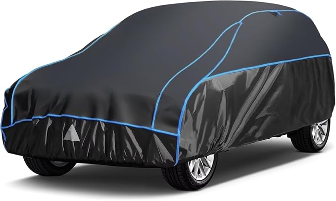 Hail Protector Car Cover for SUV, Anti Hail Car Covers Thick Multi-Layered EVA Outdoor, Hail Proof Car Cover All Weather, Hail Protection Padded Fit SUV Jeep (Length Up to 190 inch)