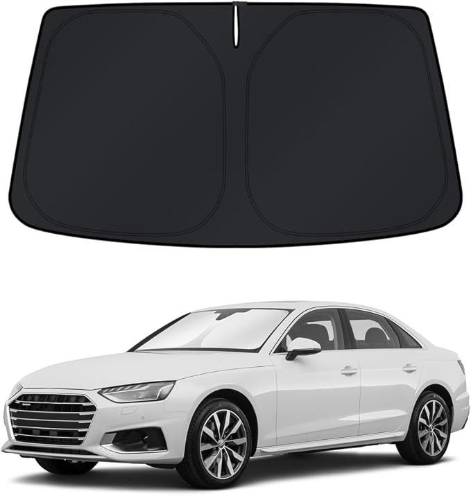 KUST Windshield Sun Shade for Audi A4 / A5 / S5 / RS5 2018-2022 2023 2024 2025 Window Accessories Shade Sun Visor Cover Foldable Block UV Rays
