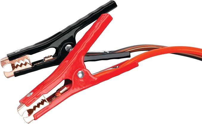Performance Tool W1668 6GA 16 ft. Battery Jumper Cables - Rubber-Coated 100% Copper Cables, Color-Coded Alligator Jaws, Heavy Duty