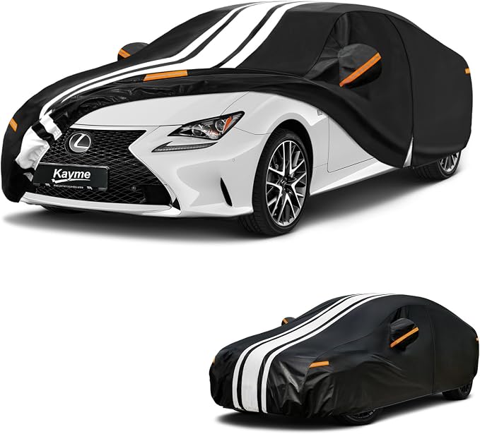Kayme Lexus is Car Cover Waterproof All Weather, Custom Fit for IS200 IS200t IS250 IS300 IS350 IS500 ISF (2005-2026), Gift with Tape/Towel, Outdoor Full Exterior Cover Rain Snow Sun UV Protection.